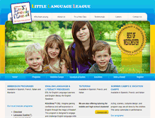 Tablet Screenshot of littlelanguageleague.org